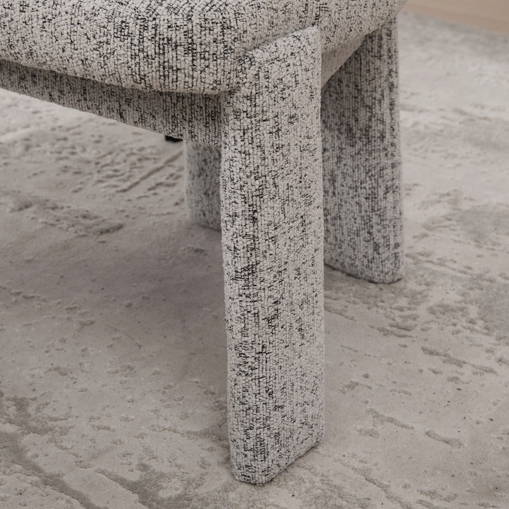 Armless Curved Back Accent Chairs