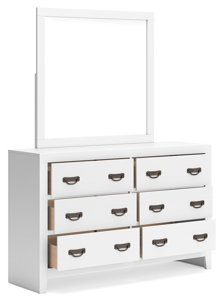 Signature Design by Ashley® Binterglen - White - Dresser And Mirror | Meri Furniture