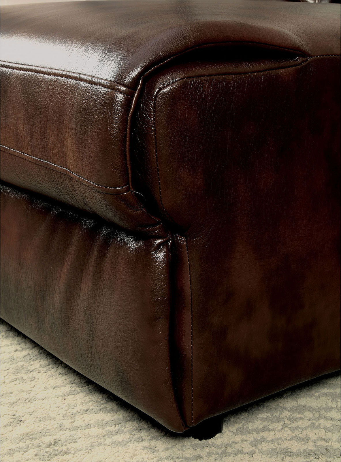 Furniture of America Hardy - Sectional With Console - Brown | Meri Furniture