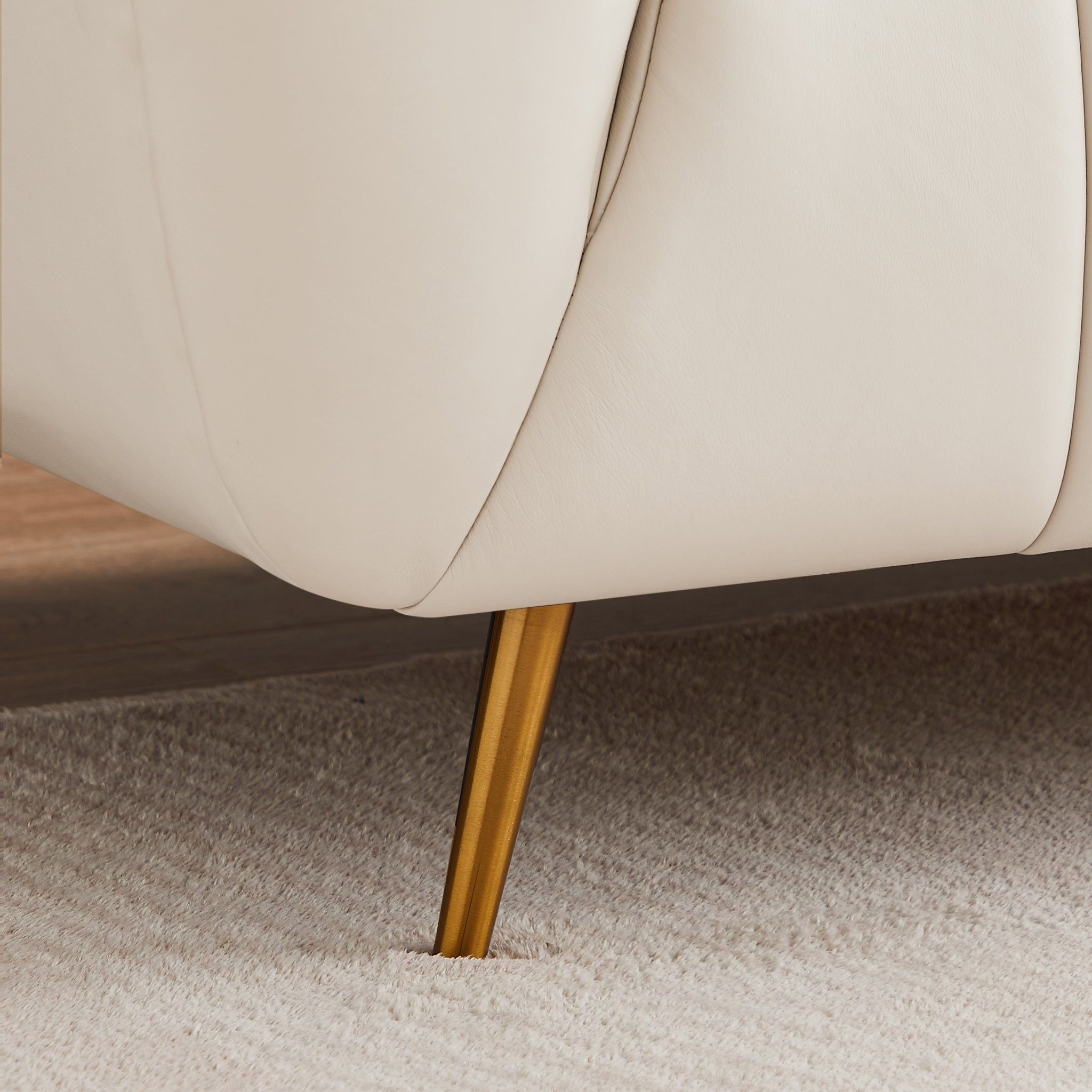 Lamattina - Genuine Italian Leather Channel Tufted Sofa