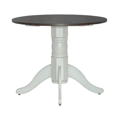 Liberty Furniture Brook Bay - Drop Leaf Table - White | Meri Furniture