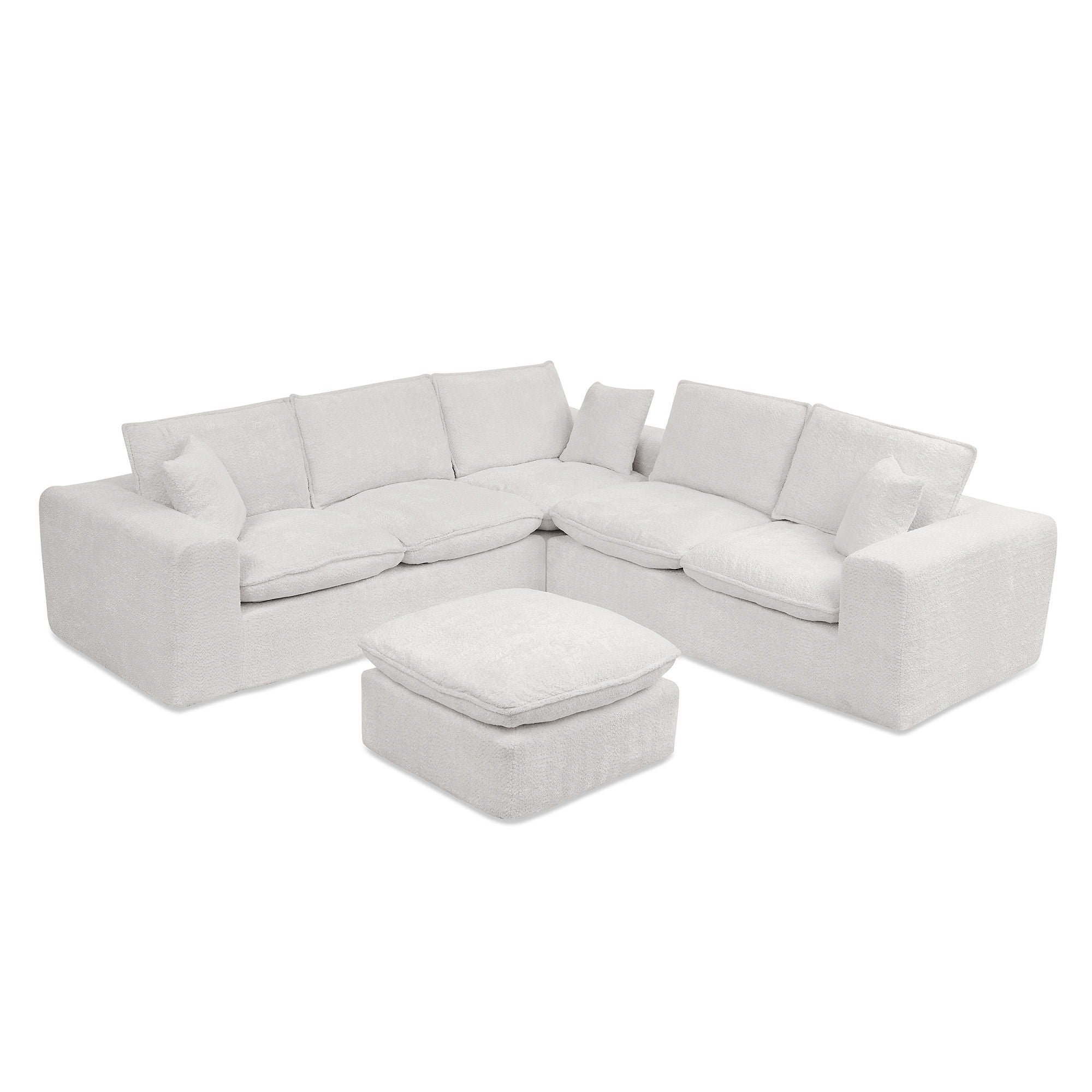 Sectional Sofa With Moveable Ottoman