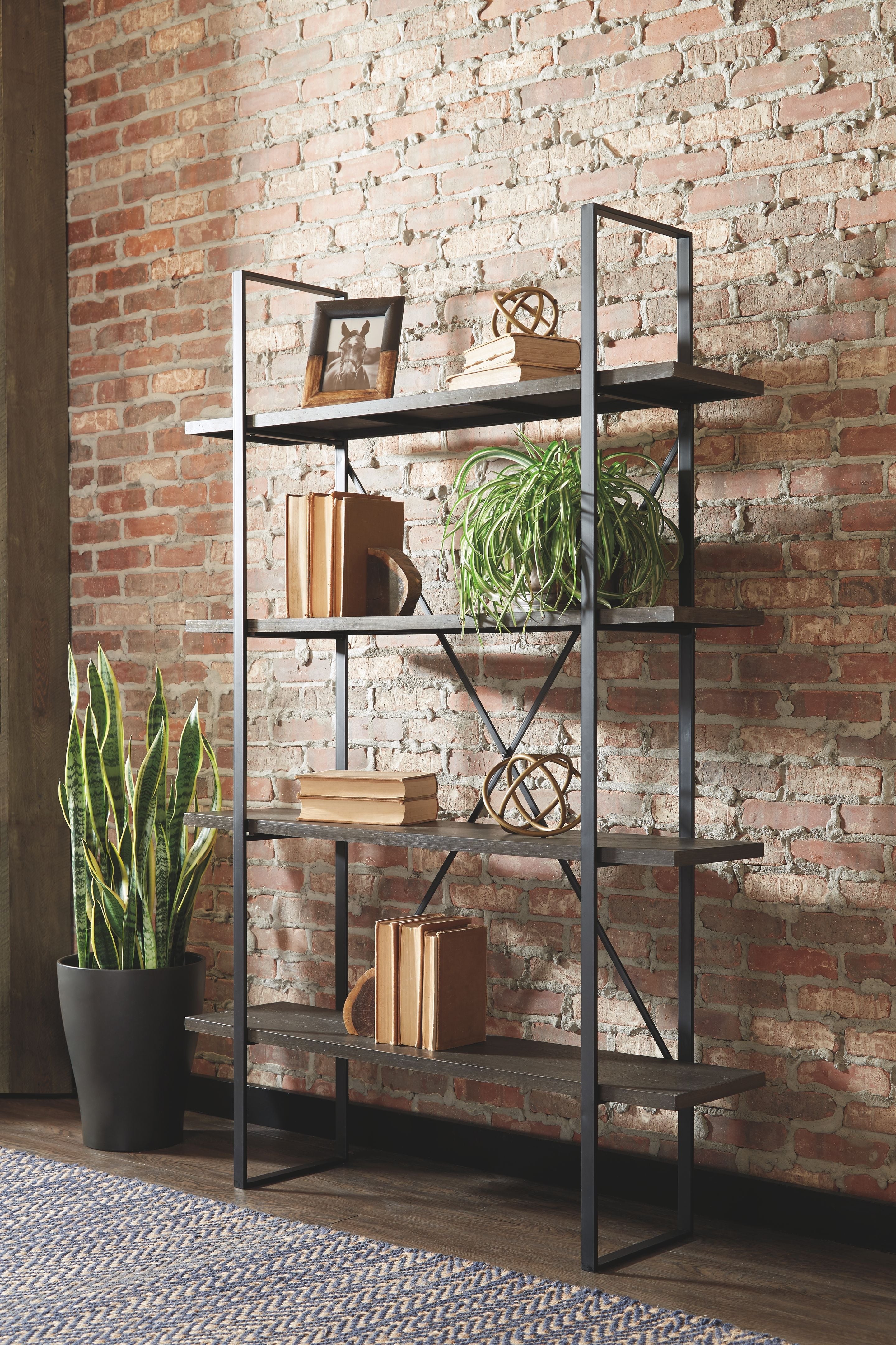 Ashley Furniture Gilesgrove - Black / Gray - Bookcase | Meri Furniture