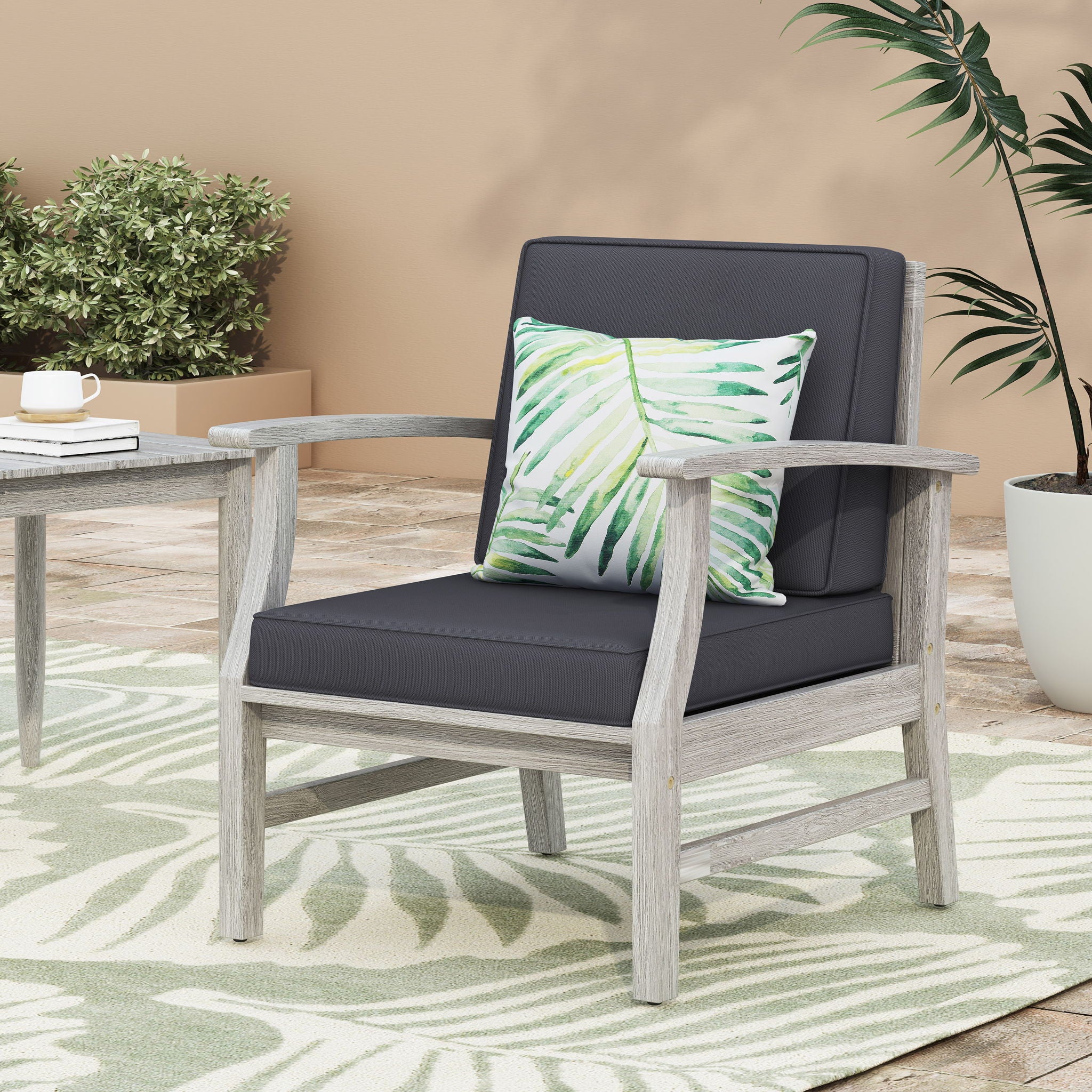 Perla - Contemporary Club Chair With Water Resistant Cushionі