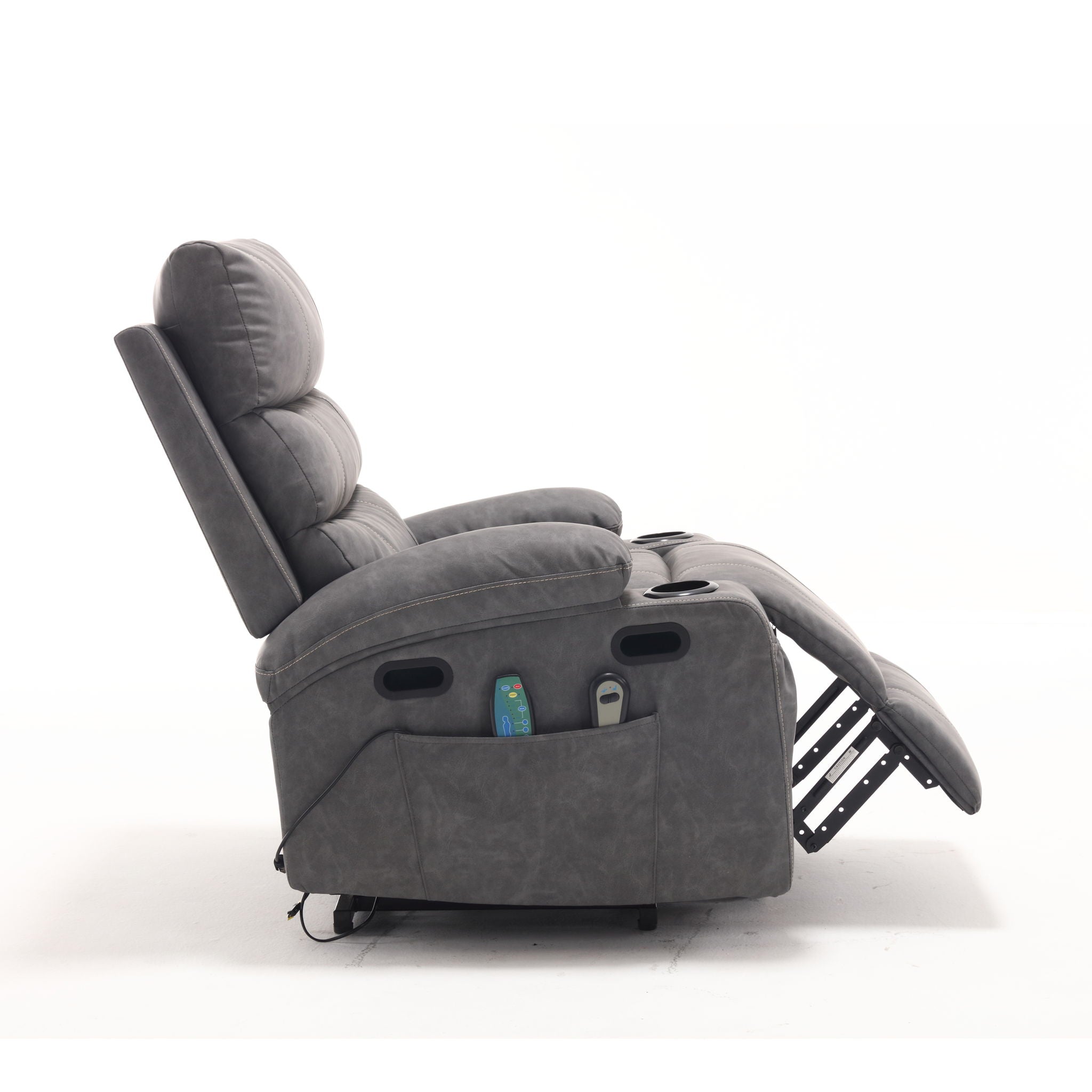 Cozy Electric Power Lift Recliner Chair Sofa For Elderly With Vibration Massage And Lumbar Heat