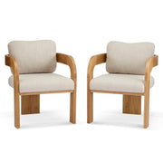 Dining Chairs With Pillow Back (Set of 2)