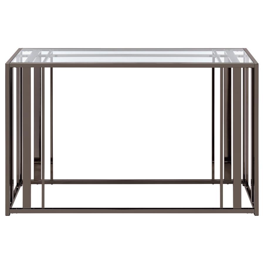Coaster Fine Furniture Adri - Glass Top Entryway Sofa Console Table | Meri Furniture