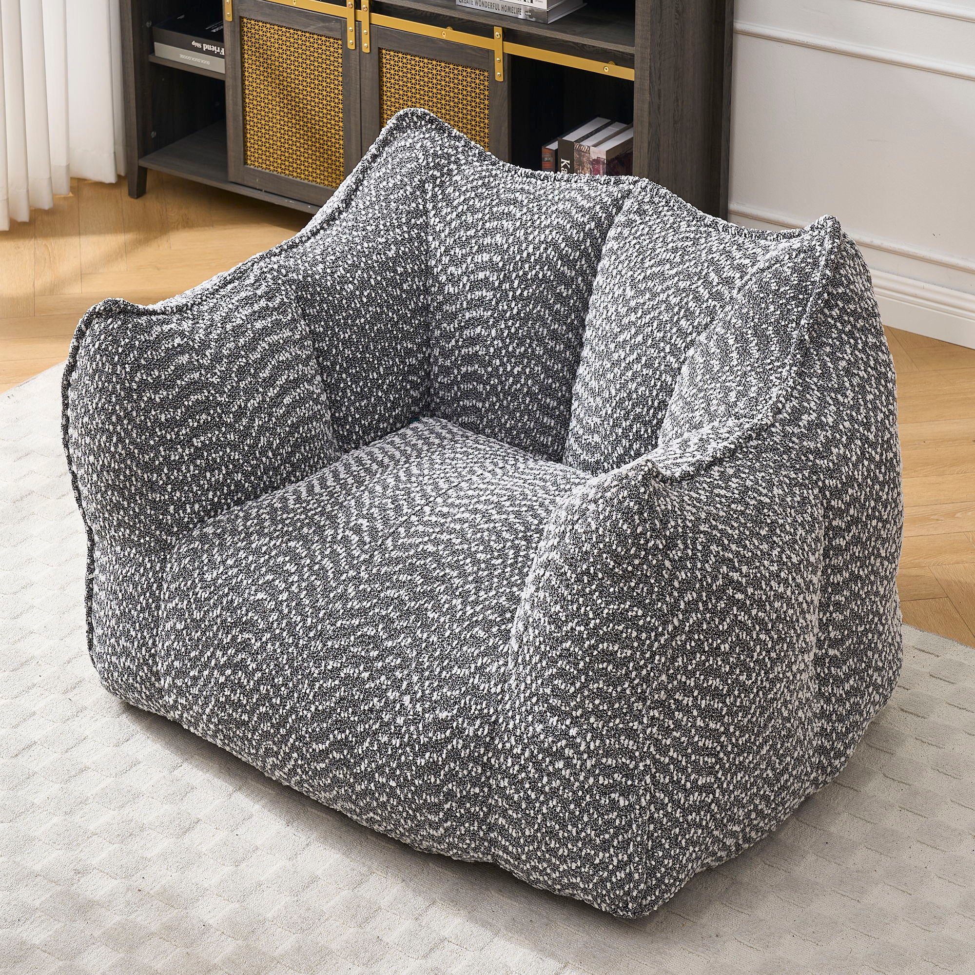 Comfortable Chenille Sofa Chairs With Highly Resilient Foam For Living Rooms And Bedrooms