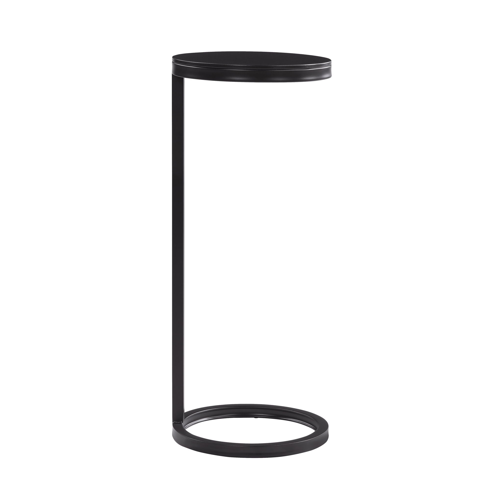 Yancey - Round Metal Accent Table - Antique Bronze