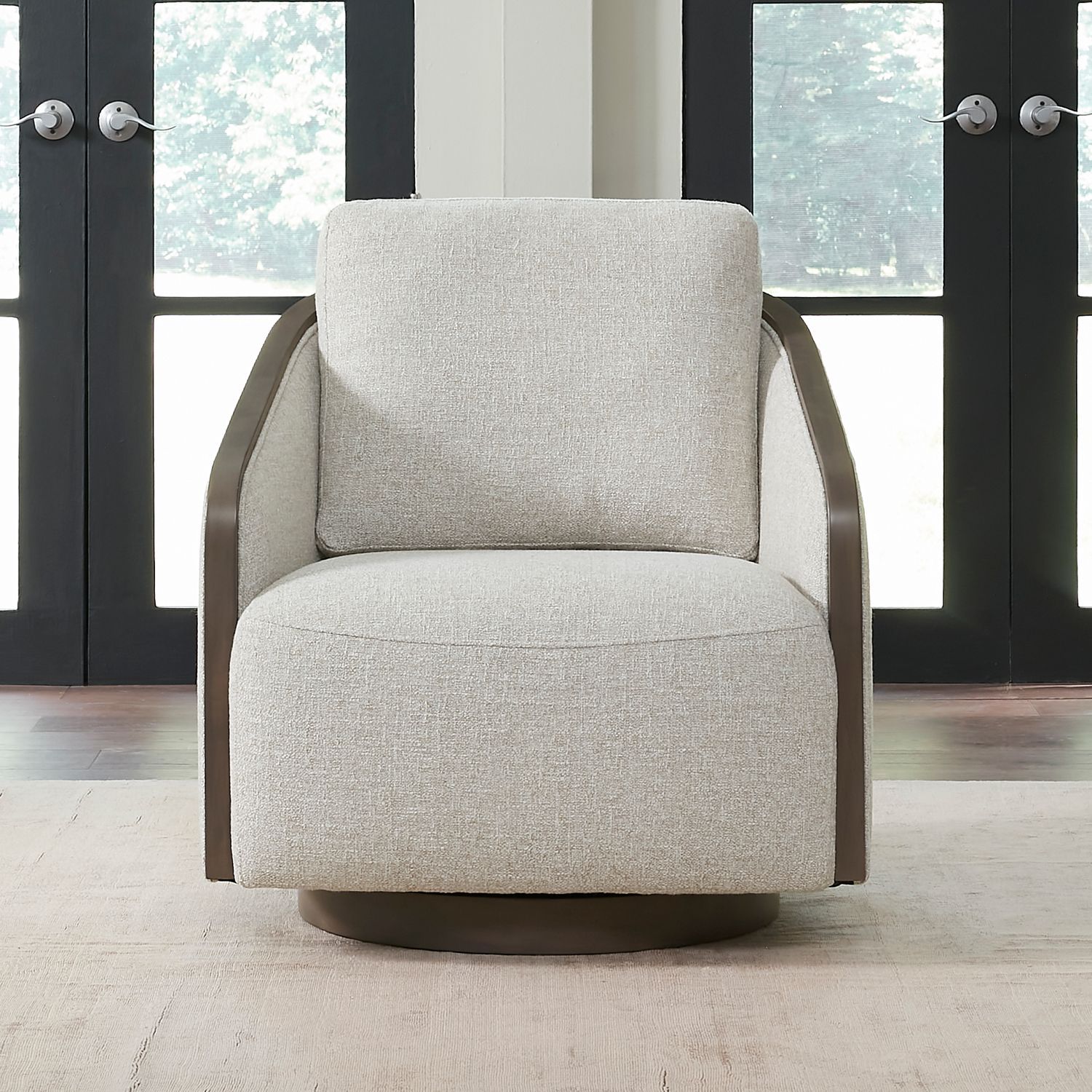 Nora - Upholstered Swivel Accent Chair