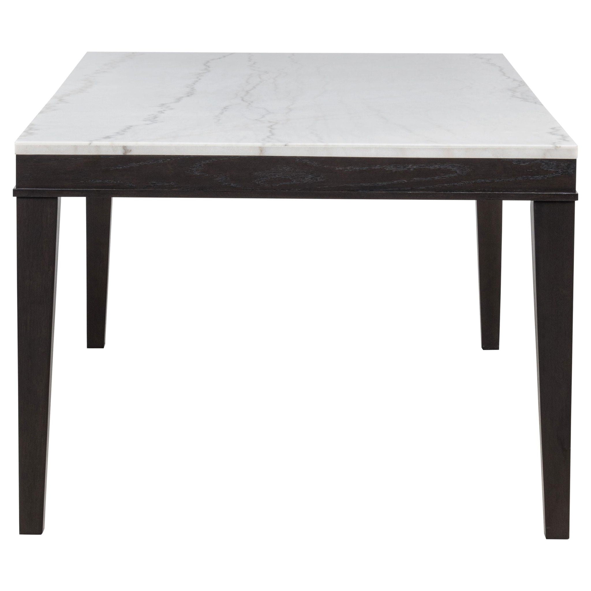 Averill 7-piece White Marble Top Dining Set Tan and Coffee Bean