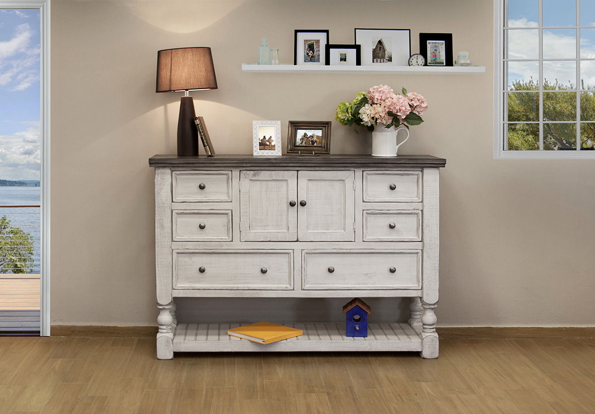 International Furniture Direct Stone - Dresser | Meri Furniture