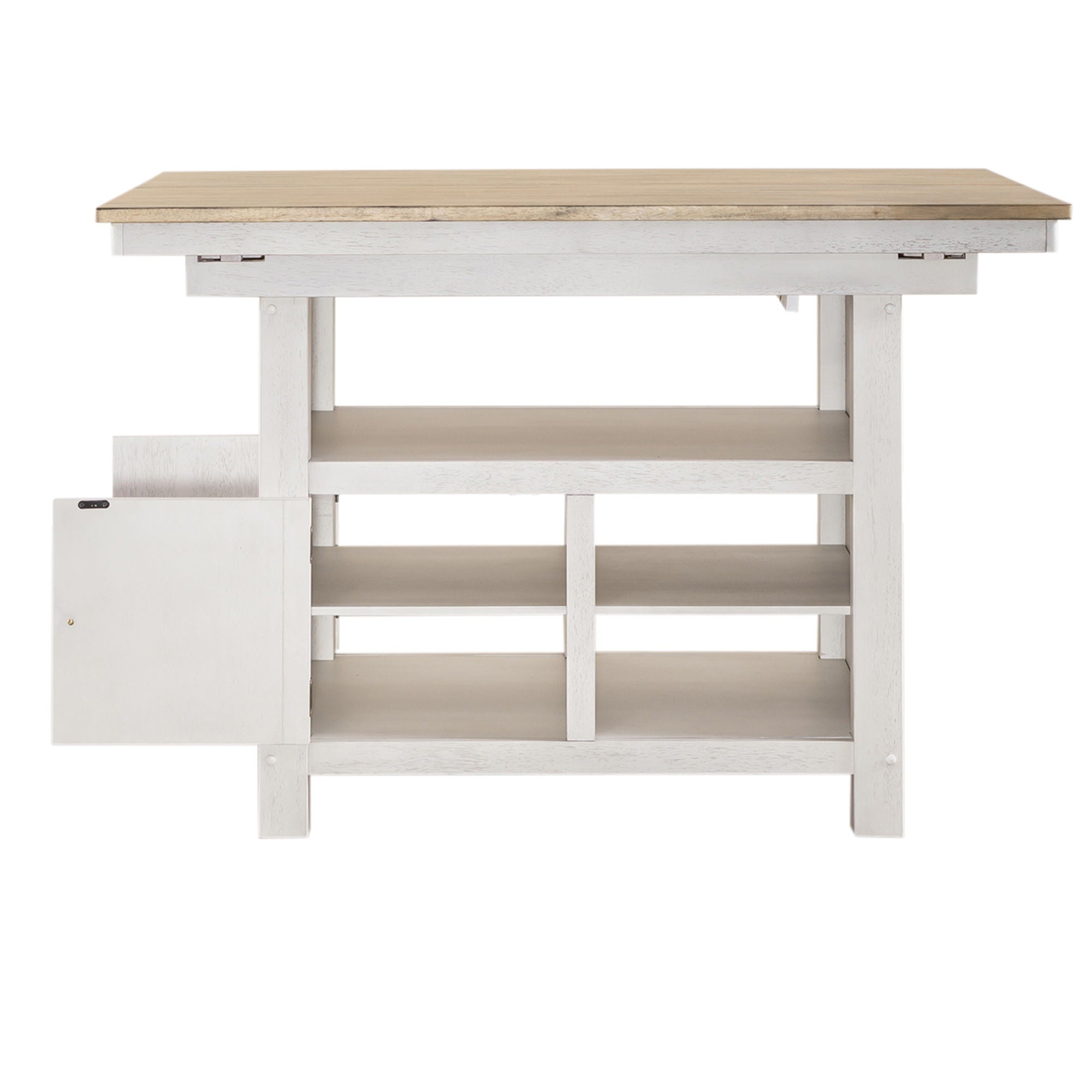 Lindsey Farm - Kitchen Island Base - Weathered White