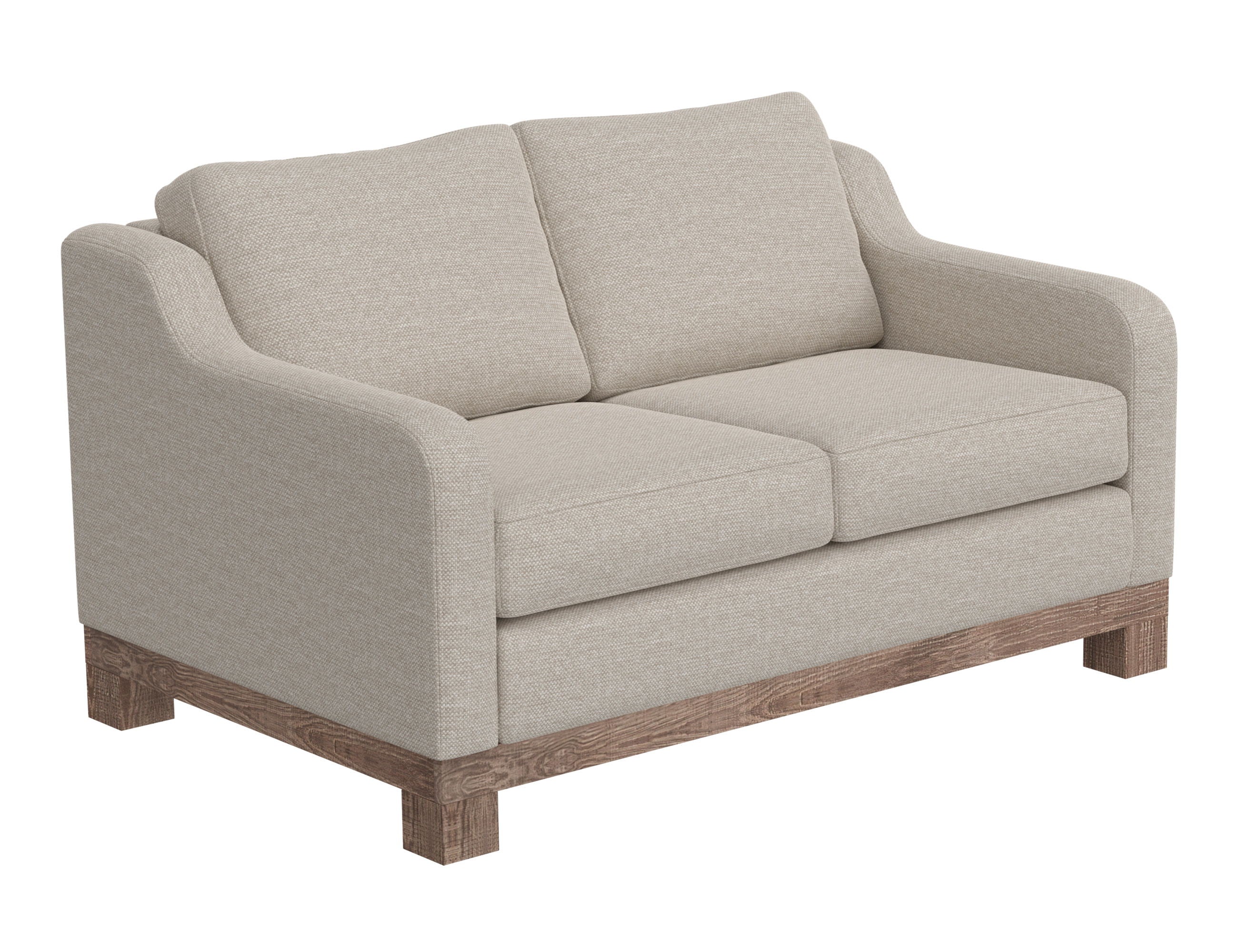International Furniture Direct Samba - Loveseat Two-Cushion - Agreeable Gray | Meri Furniture