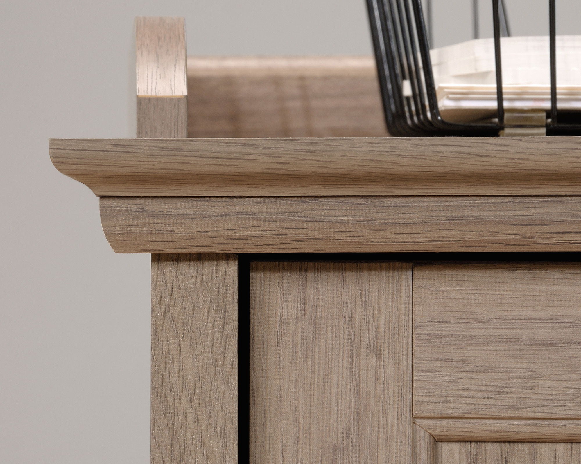 L-Shaped Desk in Salt Oak