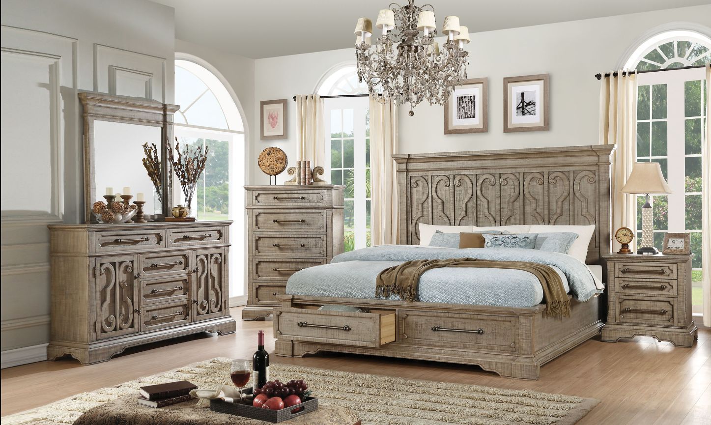 ACME Artesia - Queen Bed - Salvaged Natural | Meri Furniture