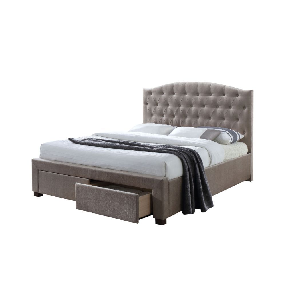 ACME Denise - Bed w/Storage | Meri Furniture