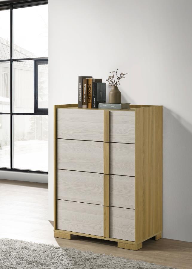 Coaster Fine Furniture Hyland - 4-Drawer Chest of Drawers - Natural | Meri Furniture