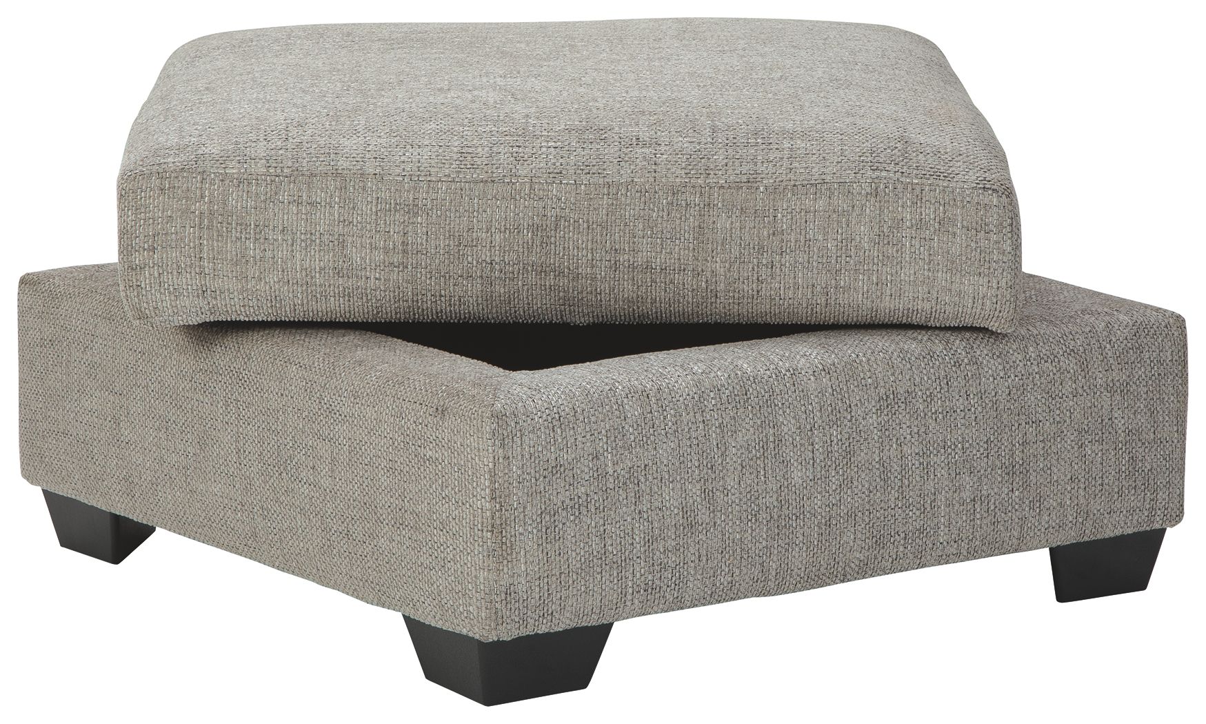 Ashley Furniture Megginson - Storm - Ottoman With Storage | Meri Furniture