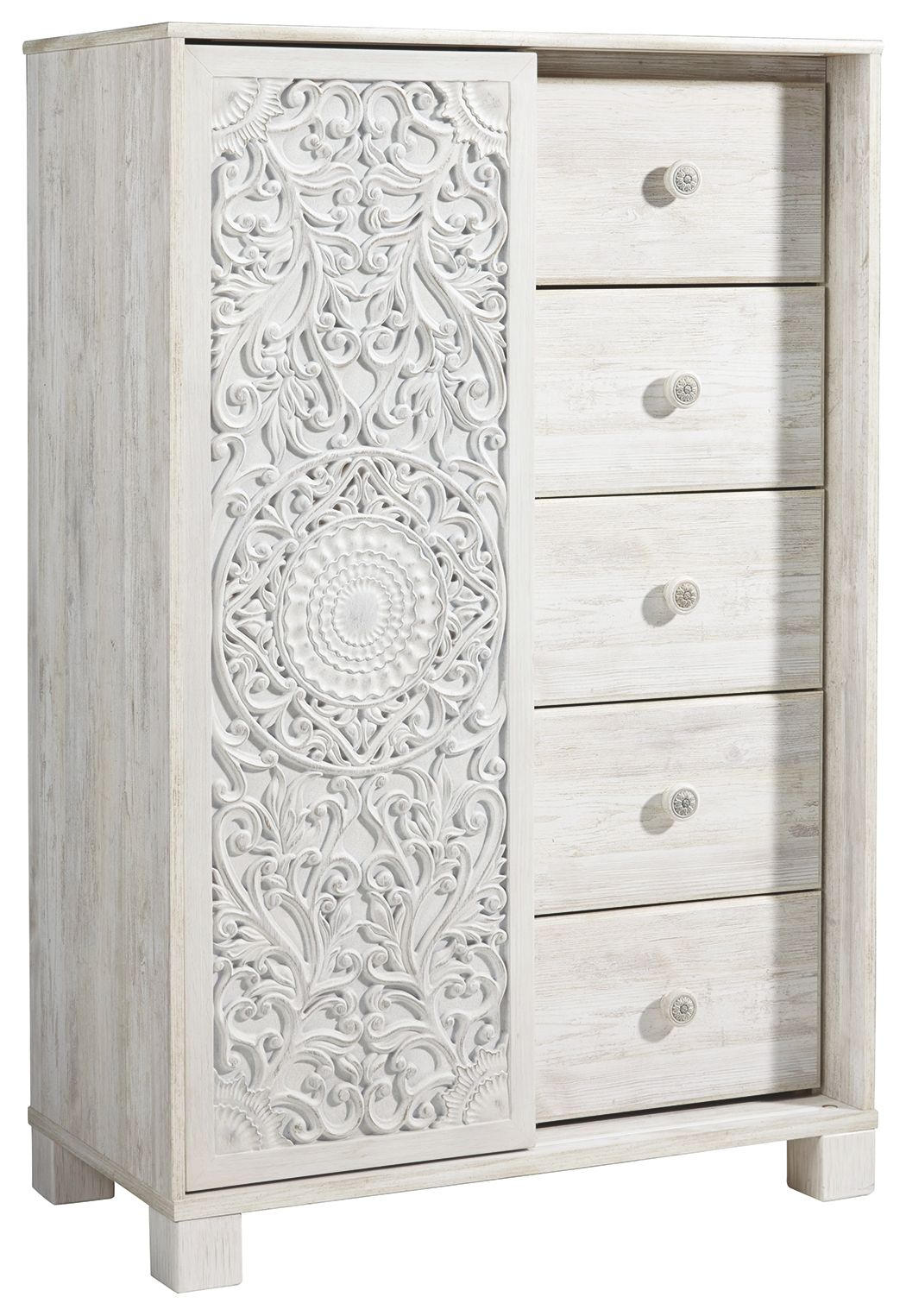 Ashley Furniture Paxberry - Whitewash - Dressing Chest | Meri Furniture