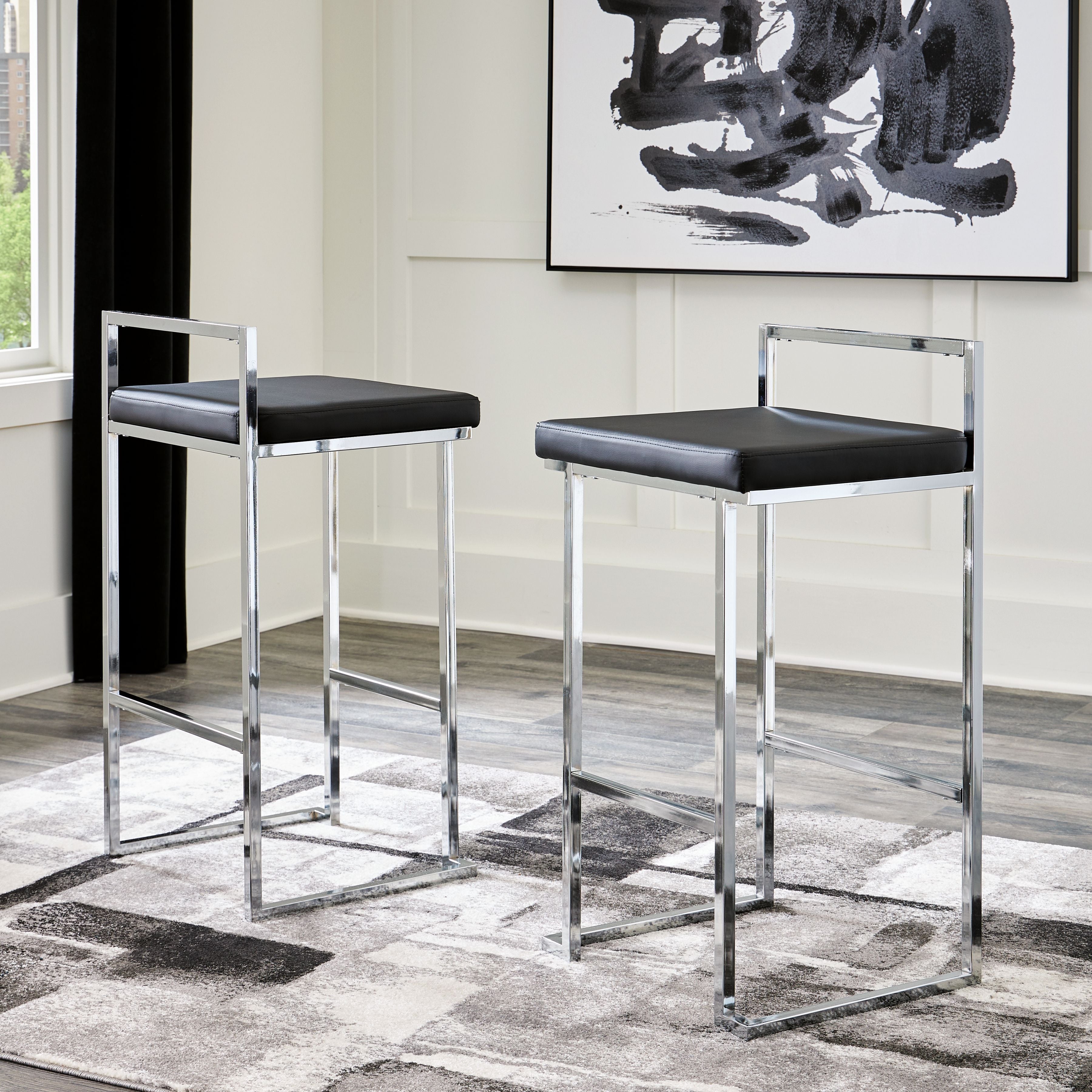 Signature Design by Ashley® Madanere - Tall Upholstered Stool Set (Set of 2) | Meri Furniture