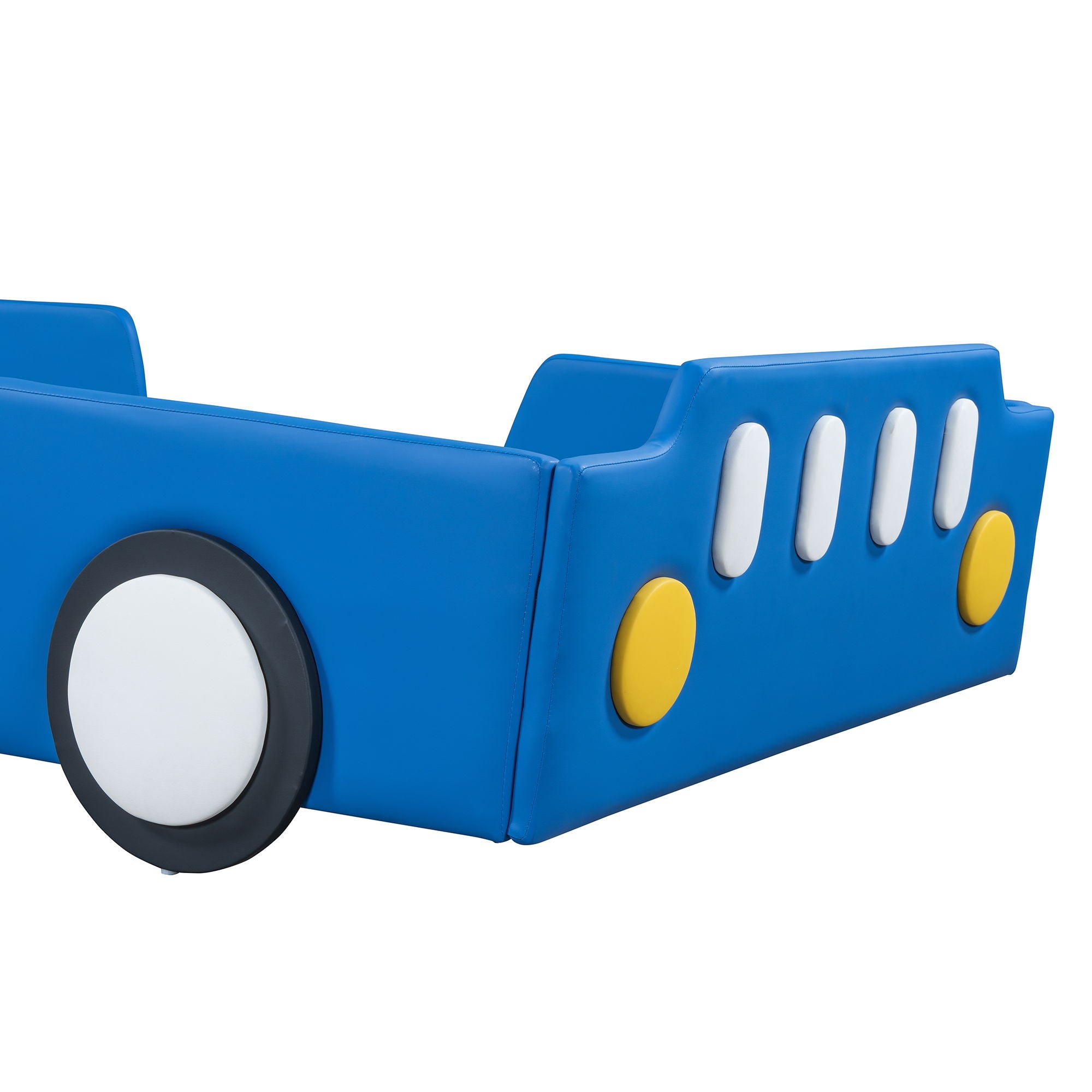 Race Car Shaped Platform Bed With Wheels