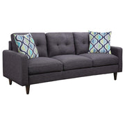Coaster Fine Furniture Watsonville - Upholstered Track Arm Tufted Sofa - Gray | Meri Furniture