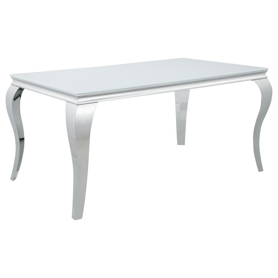 Coaster Fine Furniture Carone - Rectangular Glass Dining Set | Meri Furniture