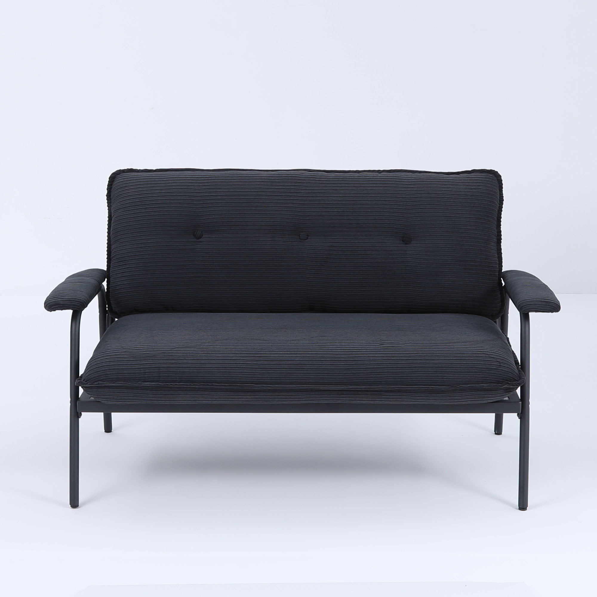 Modern Metal Frame Sofa With Sponge Filling For Compact Spaces And Versatile Use