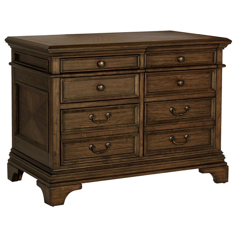 Coaster Fine Furniture Hartshill - 5-Drawer Home Office File Cabinet - Burnished Oak | Meri Furniture