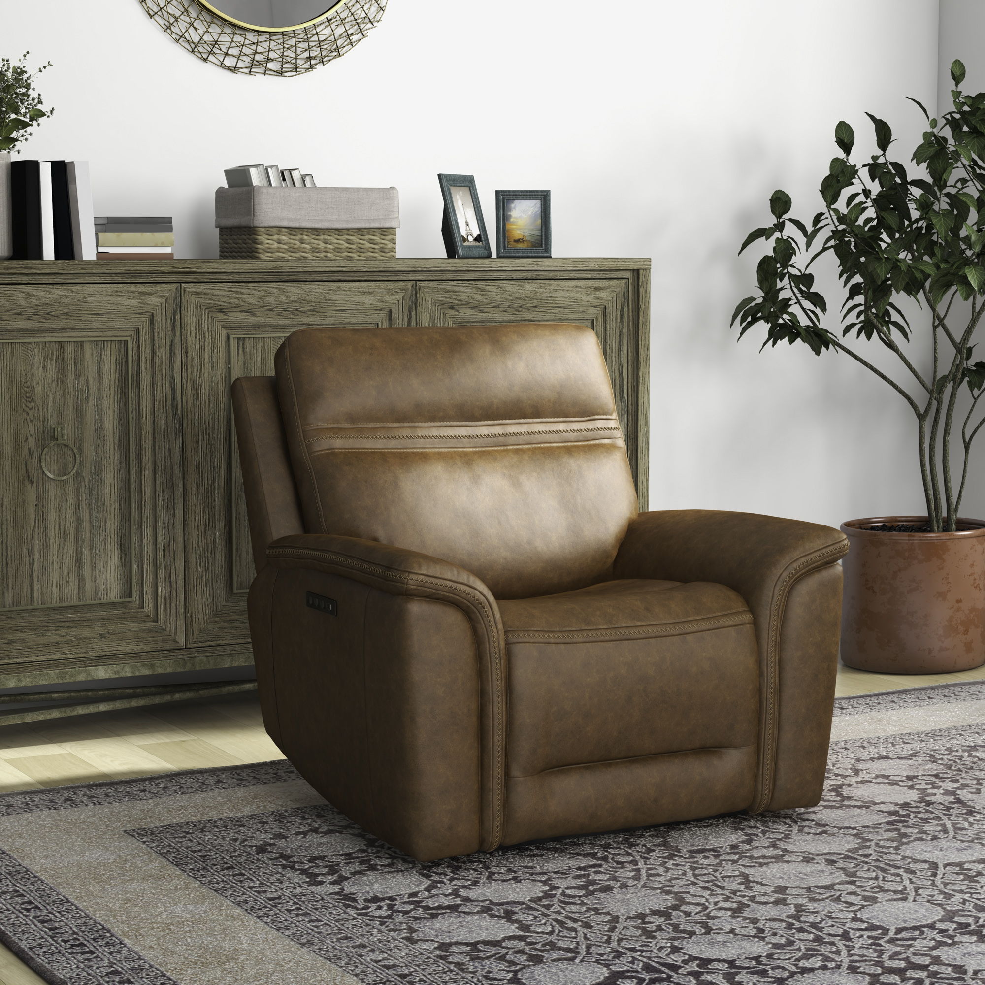 Liberty Furniture Cooper - Swivel Glider Recliner P3 | Meri Furniture