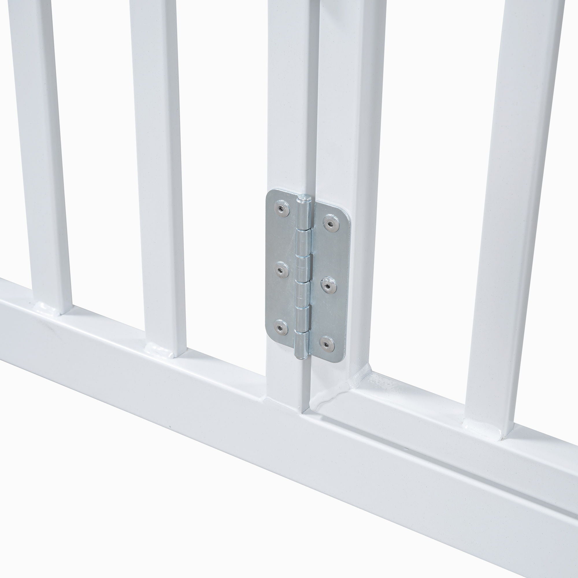 Metal House Bed With Fence And Door