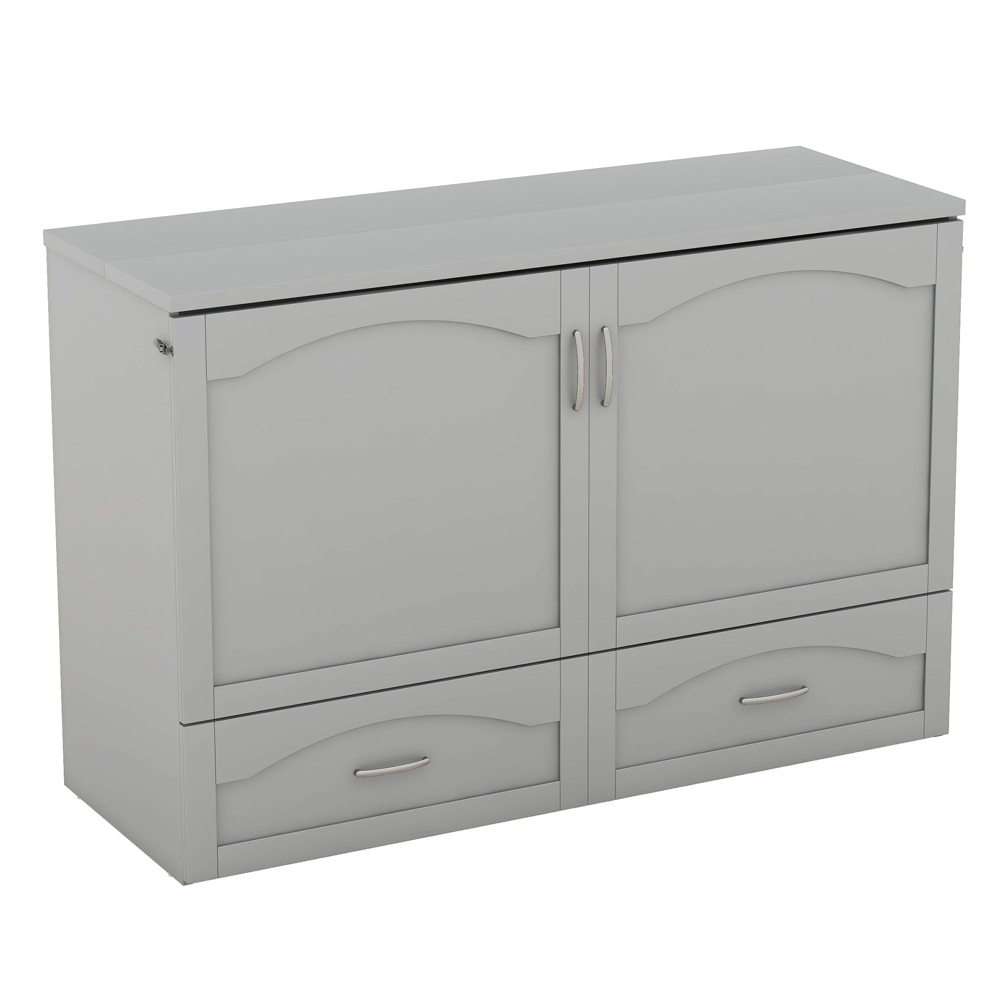 Murphy Wall Bed With Drawer And A Set Of Sockets & USB Ports, Pulley Structure Design