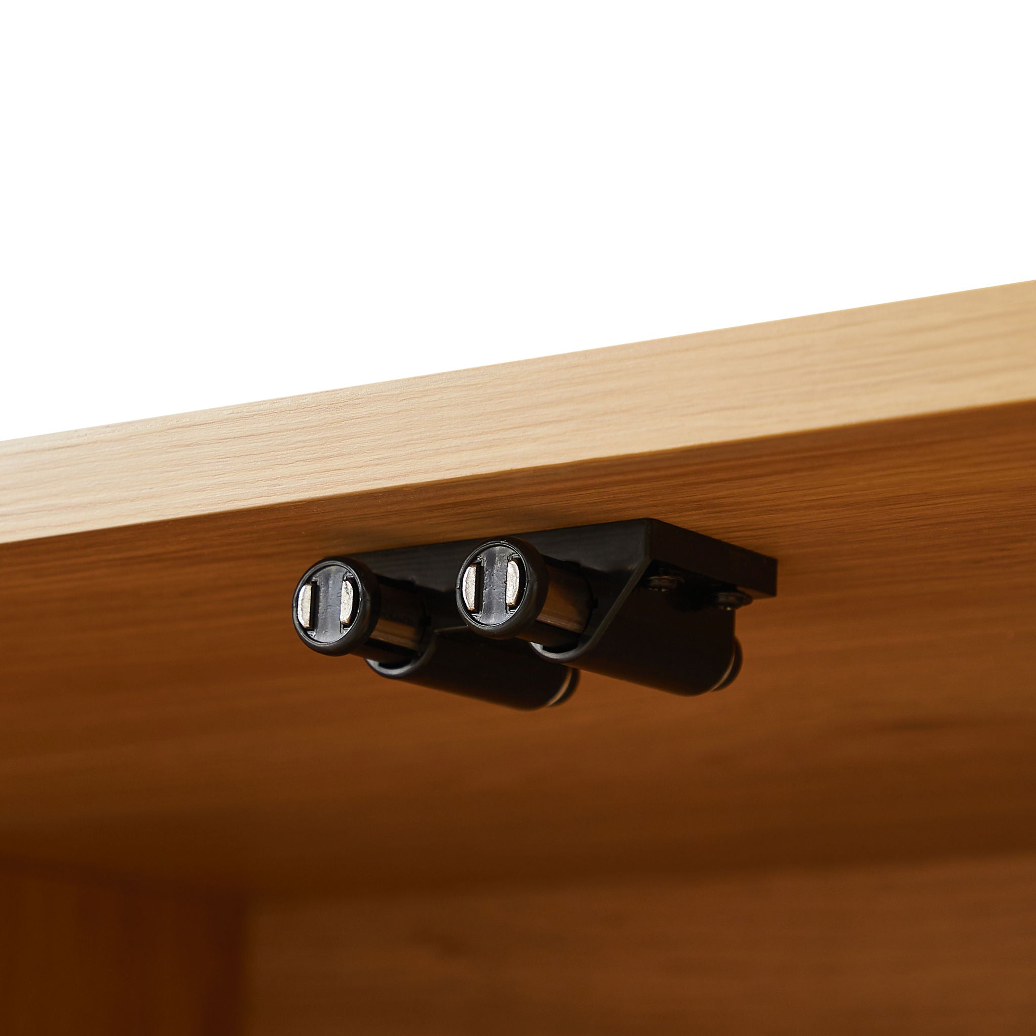 Modern Wavy TV Stand Rounded Sideboard With Storage Cabinet