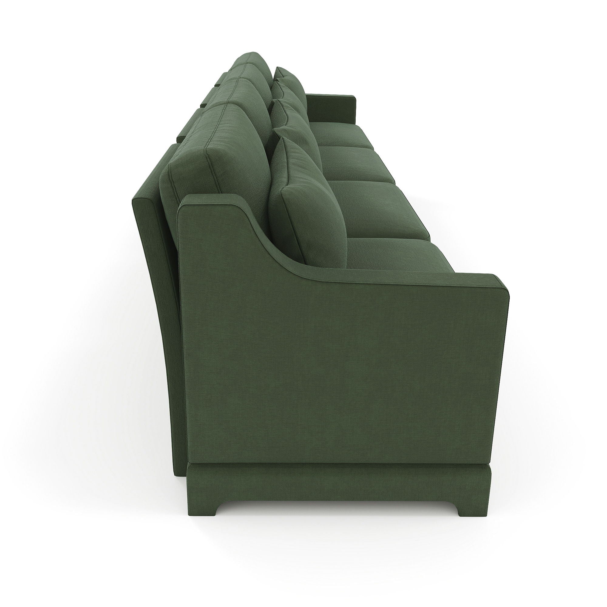 Elegant Sofa With Ergonomic Design And Lumbar Pillows