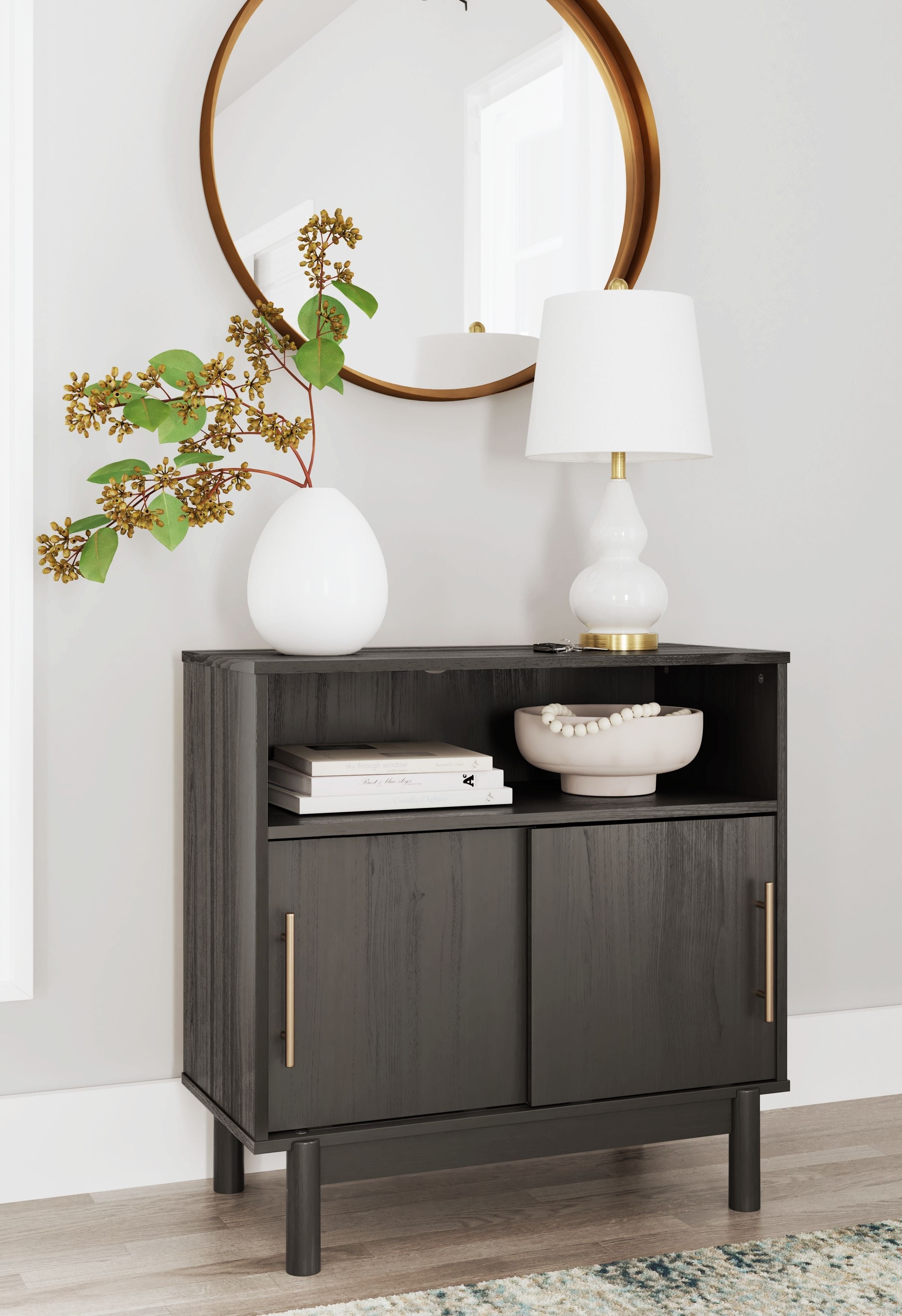 Signature Design by Ashley® Brymont - Dark Gray - Accent Cabinet | Meri Furniture