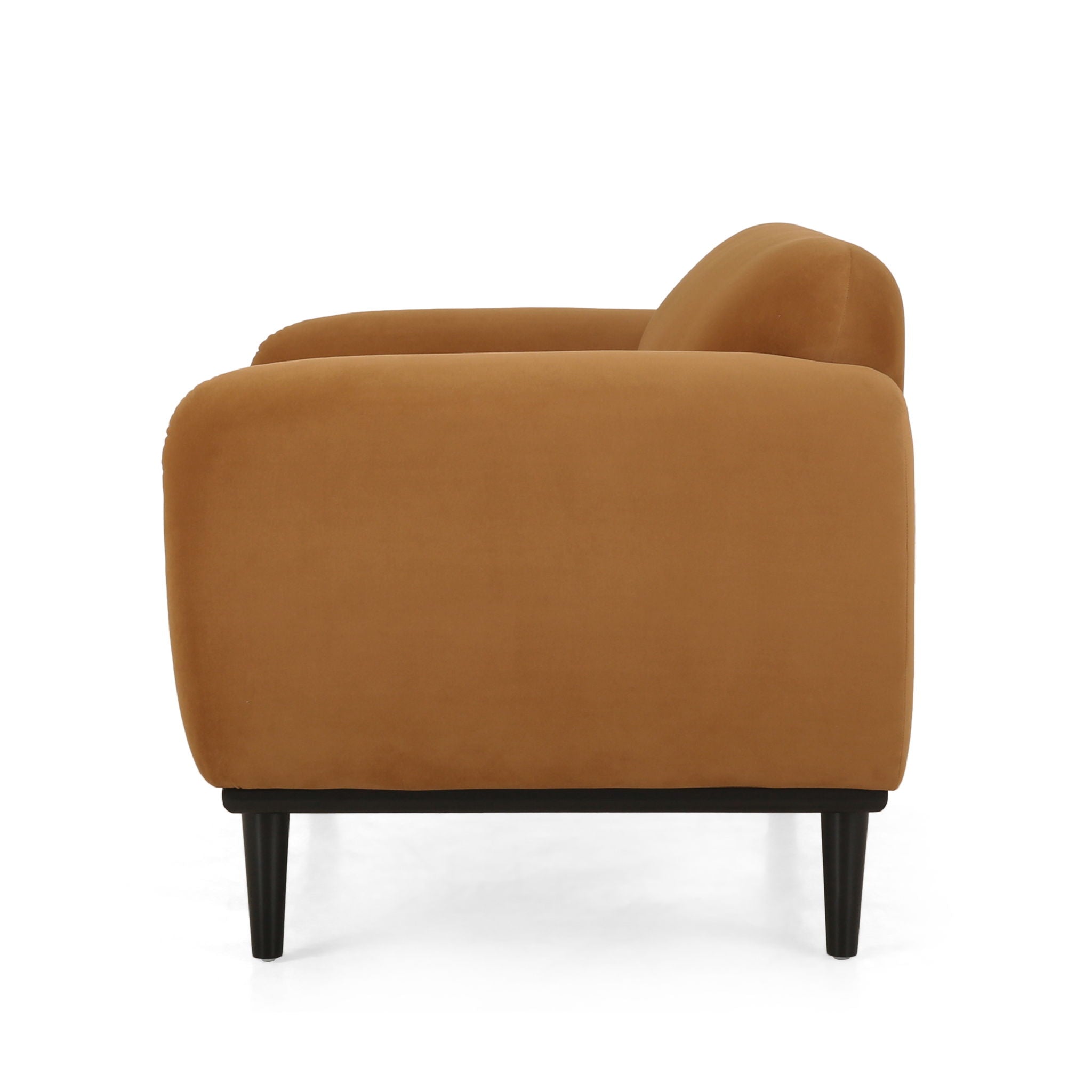 Sway - Upholstered Loveseat With Wood Legs And Round Arms