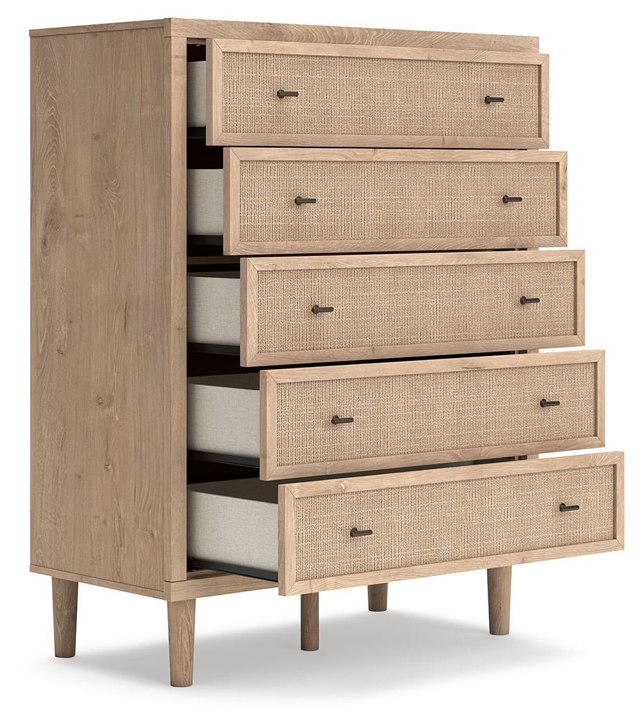 Signature Design by Ashley® Cielden - Two-tone - Five Drawer Wide Chest | Meri Furniture