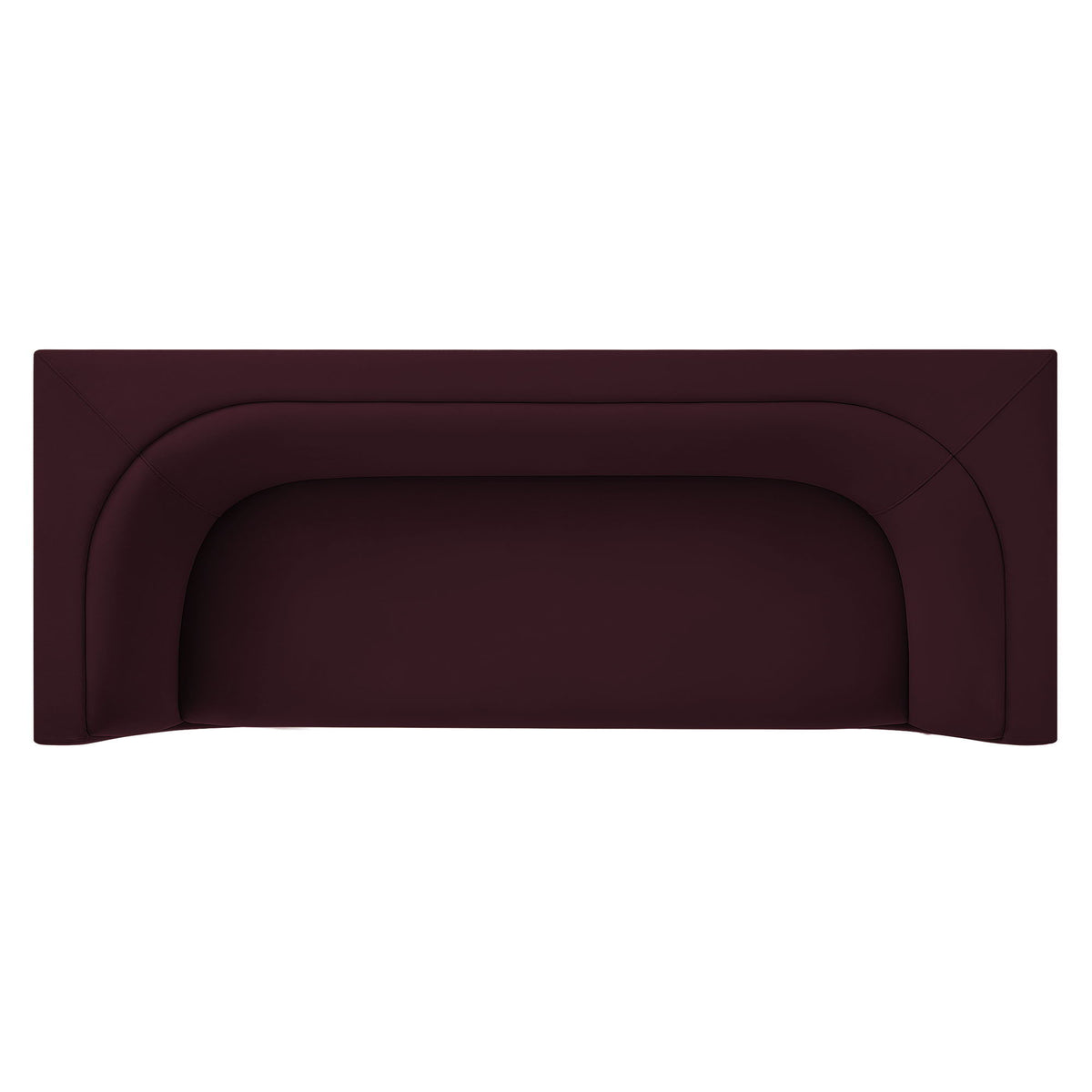 Hilda 86" Curved Back Performance Velvet Sofa by Modway