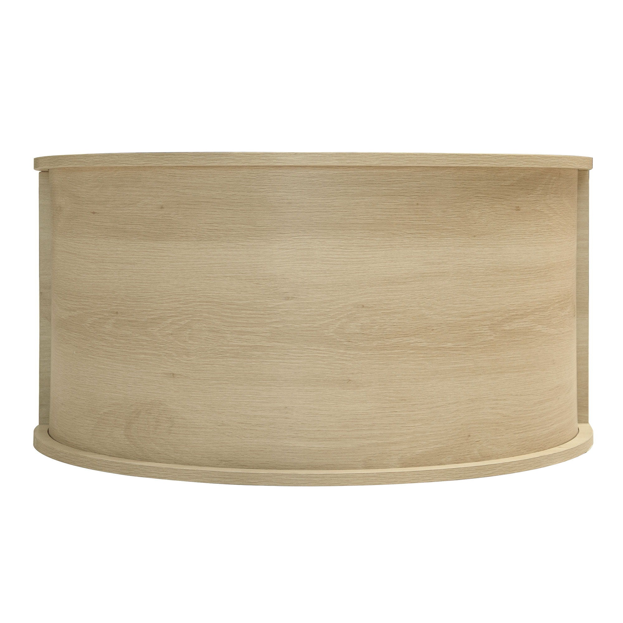 Tall Arched Kitchen Pantry, Arched Storage Display Cabinet With 2 Drawers & Adjustable Shelves, Rattan Door Versatile Storage Cabinet For Kitchen, Dining Room, Living Room - Natural