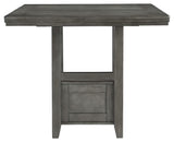 Ashley Furniture Hallanden - Gray - Rectangular Dining Room Counter Extension Table | Meri Furniture
