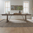 Liberty Furniture Americana Farmhouse - Trestle Table Set - Dark Brown | Meri Furniture