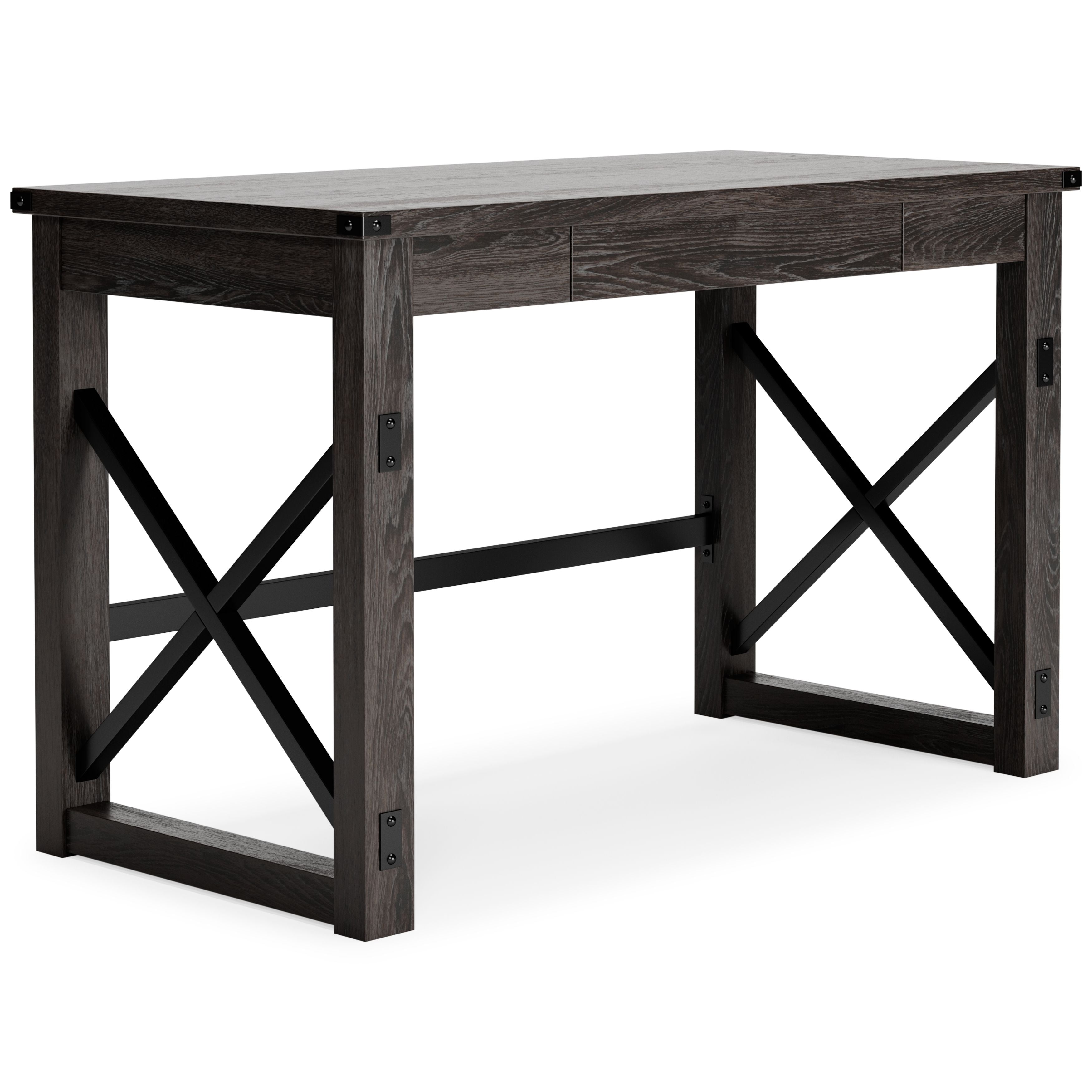 Ashley Furniture Freedan - Grayish Brown - Home Office Desk | Meri Furniture