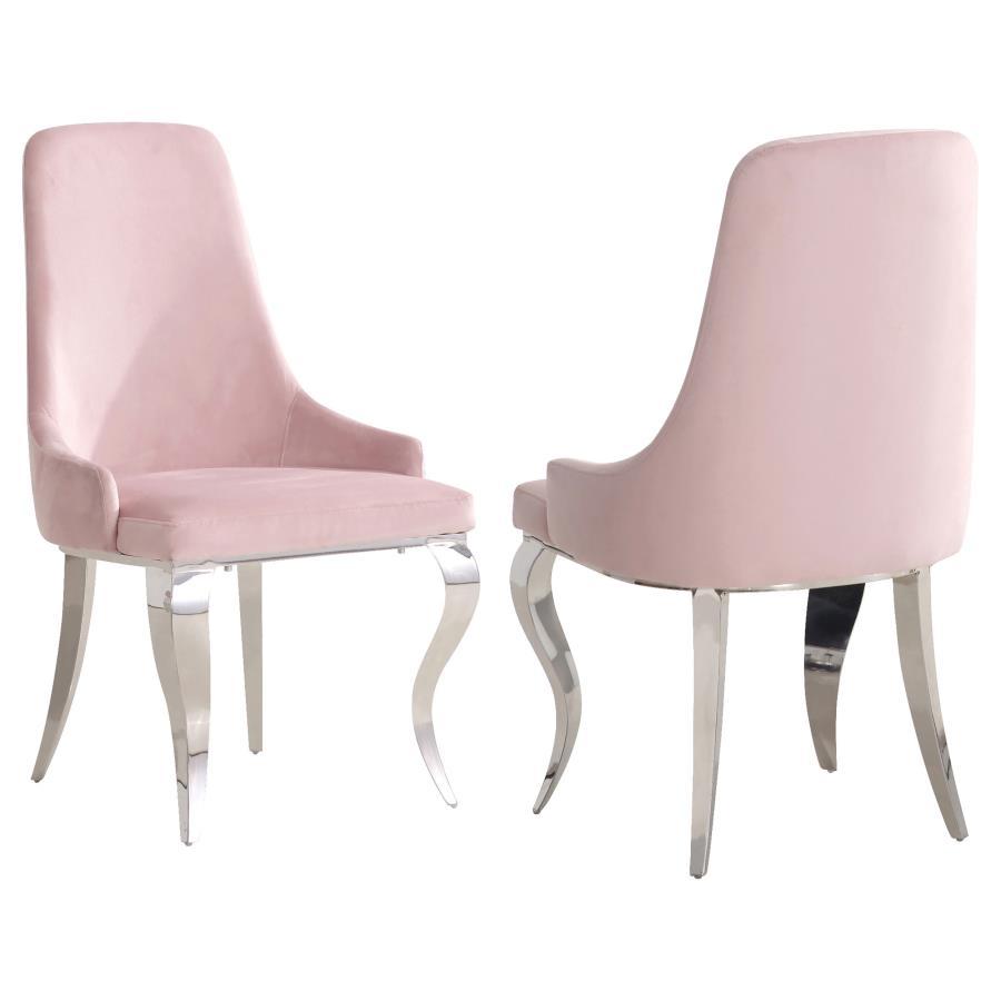 Coaster Fine Furniture Antoine - Velvet Upholstered Dining Side Chair (Set of 2) | Meri Furniture