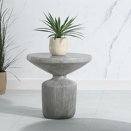ACME Laddie - End Table - Weathered Gray | Meri Furniture