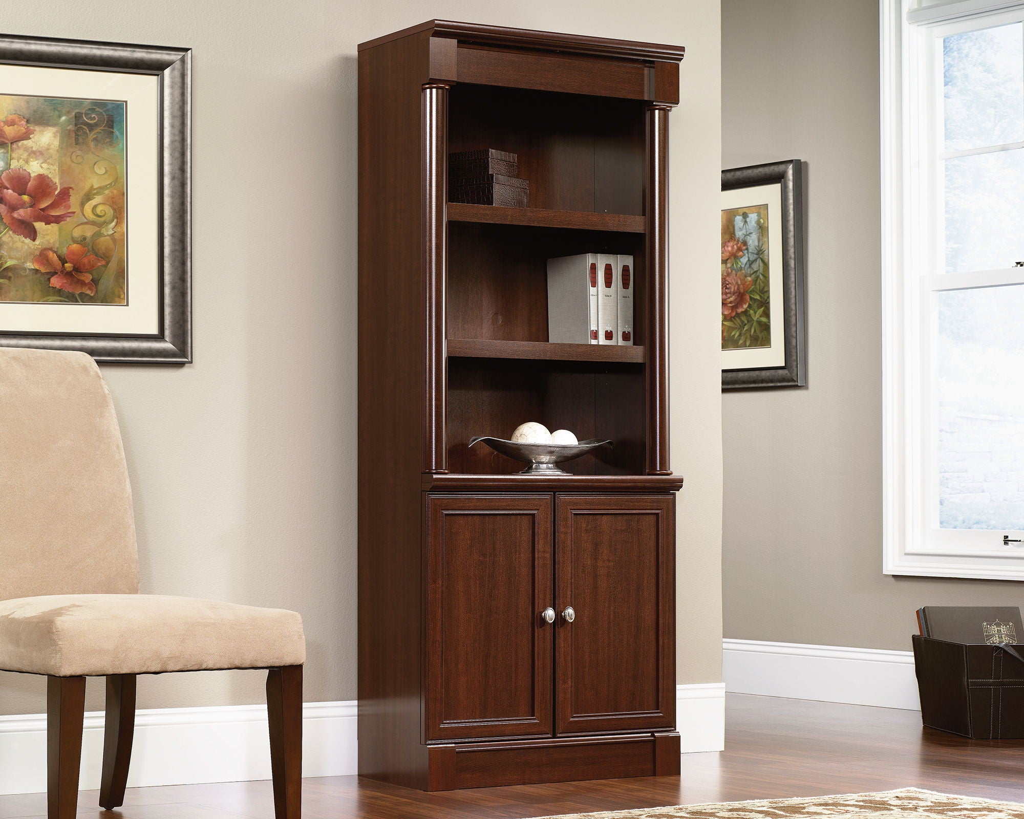 Library With Doors Select Cherry