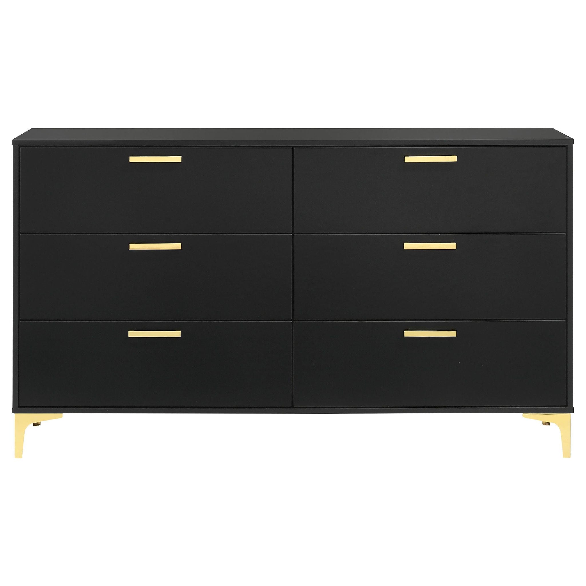Kendall 6-drawer Dresser Black