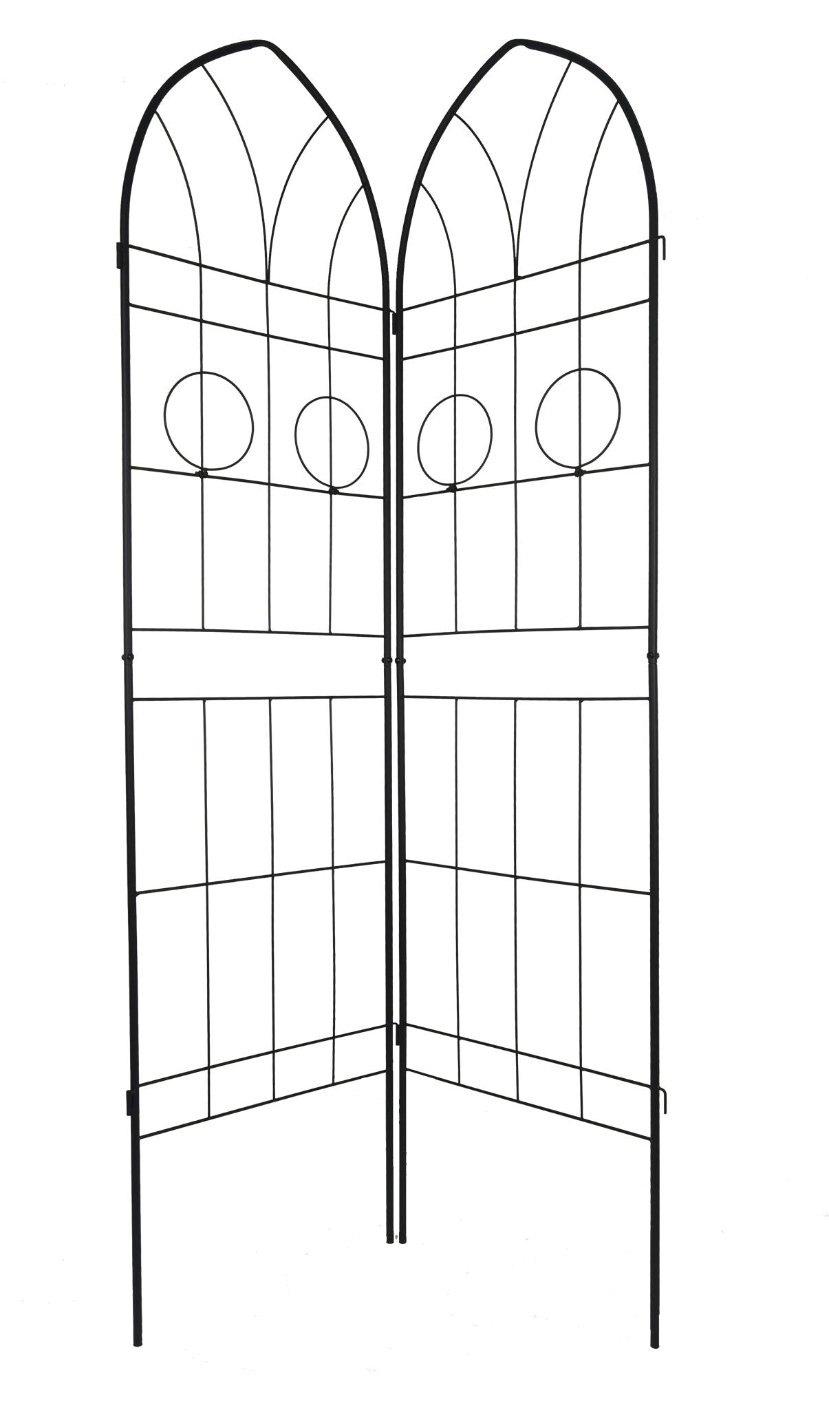 Metal Garden Trellis Rustproof Trellis For Climbing Plant, Outdoor Flower Support