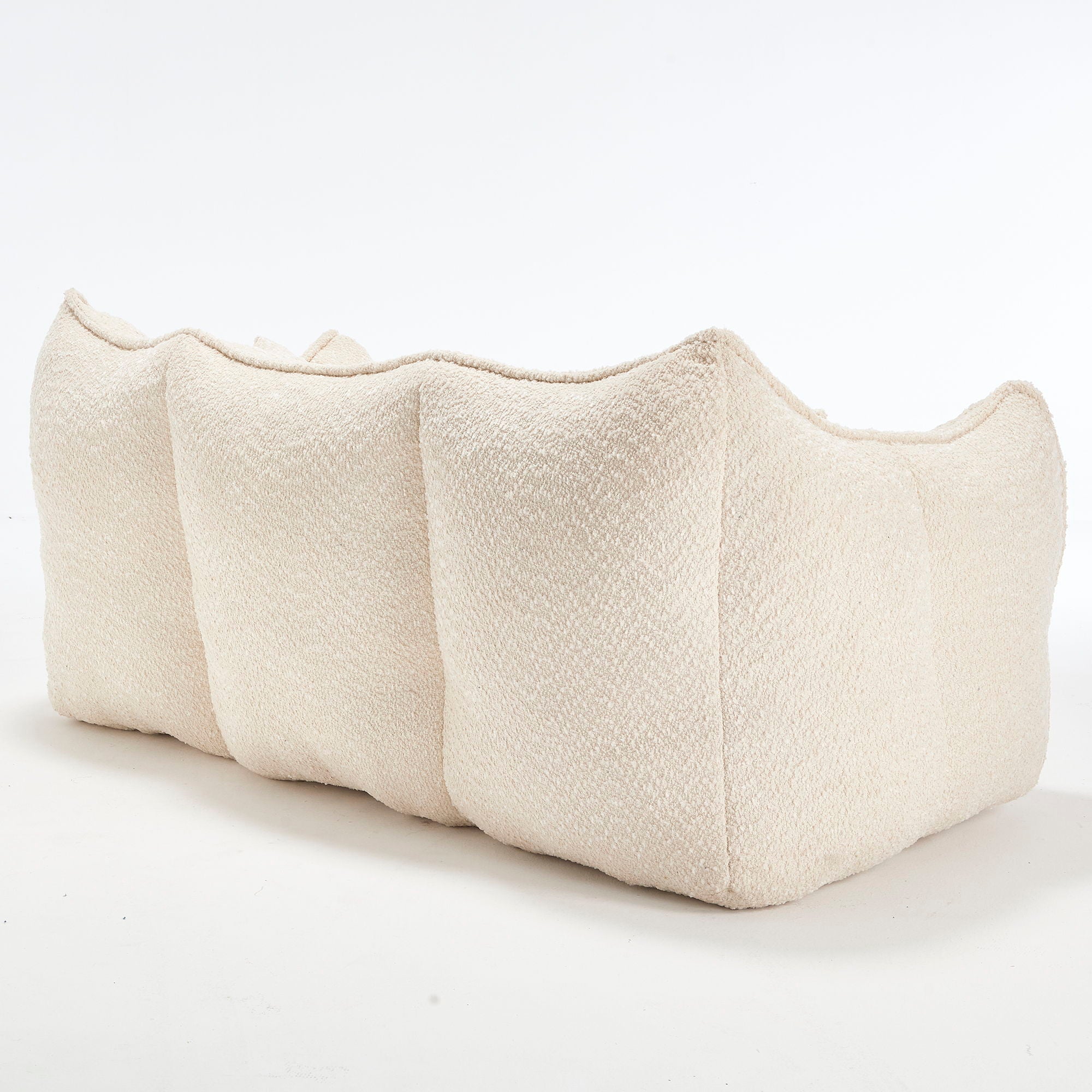 Comfortable Dual Beanbag Chair With High Resilience Foam Core For 2 People