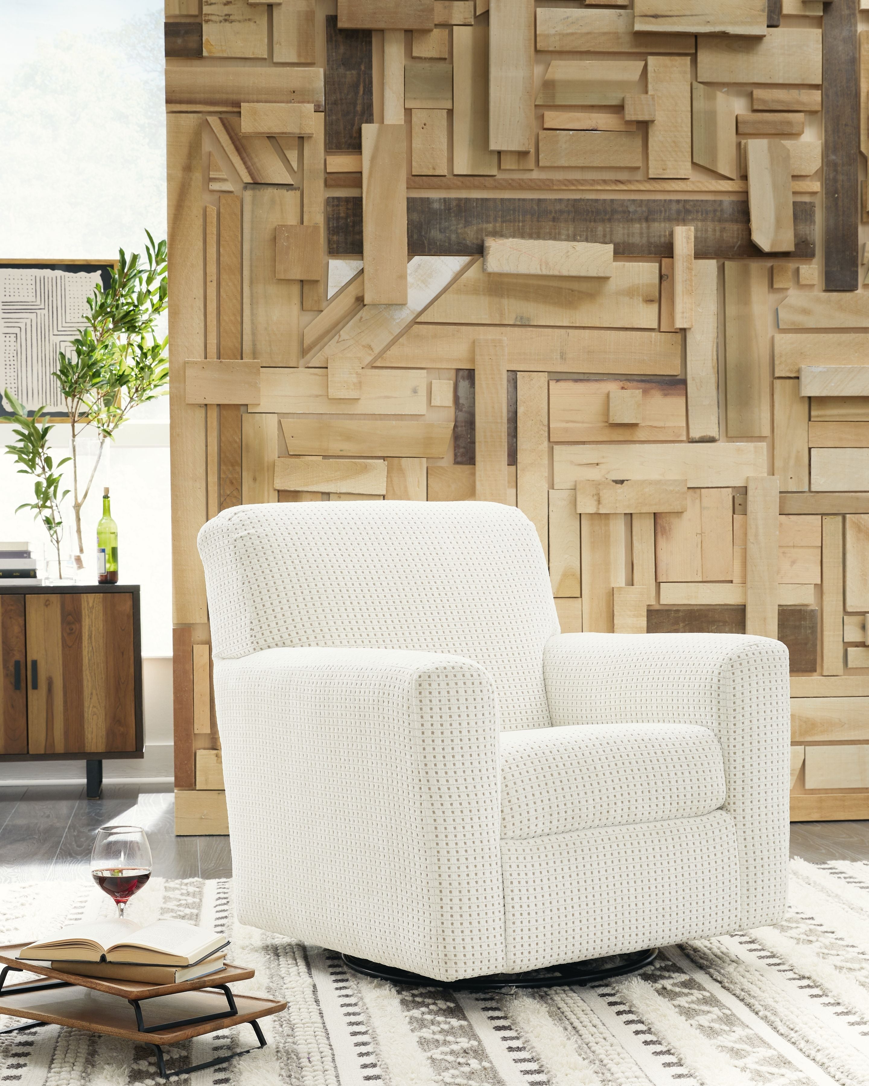 Ashley Furniture Herstow - Swivel Glider Accent Chair | Meri Furniture
